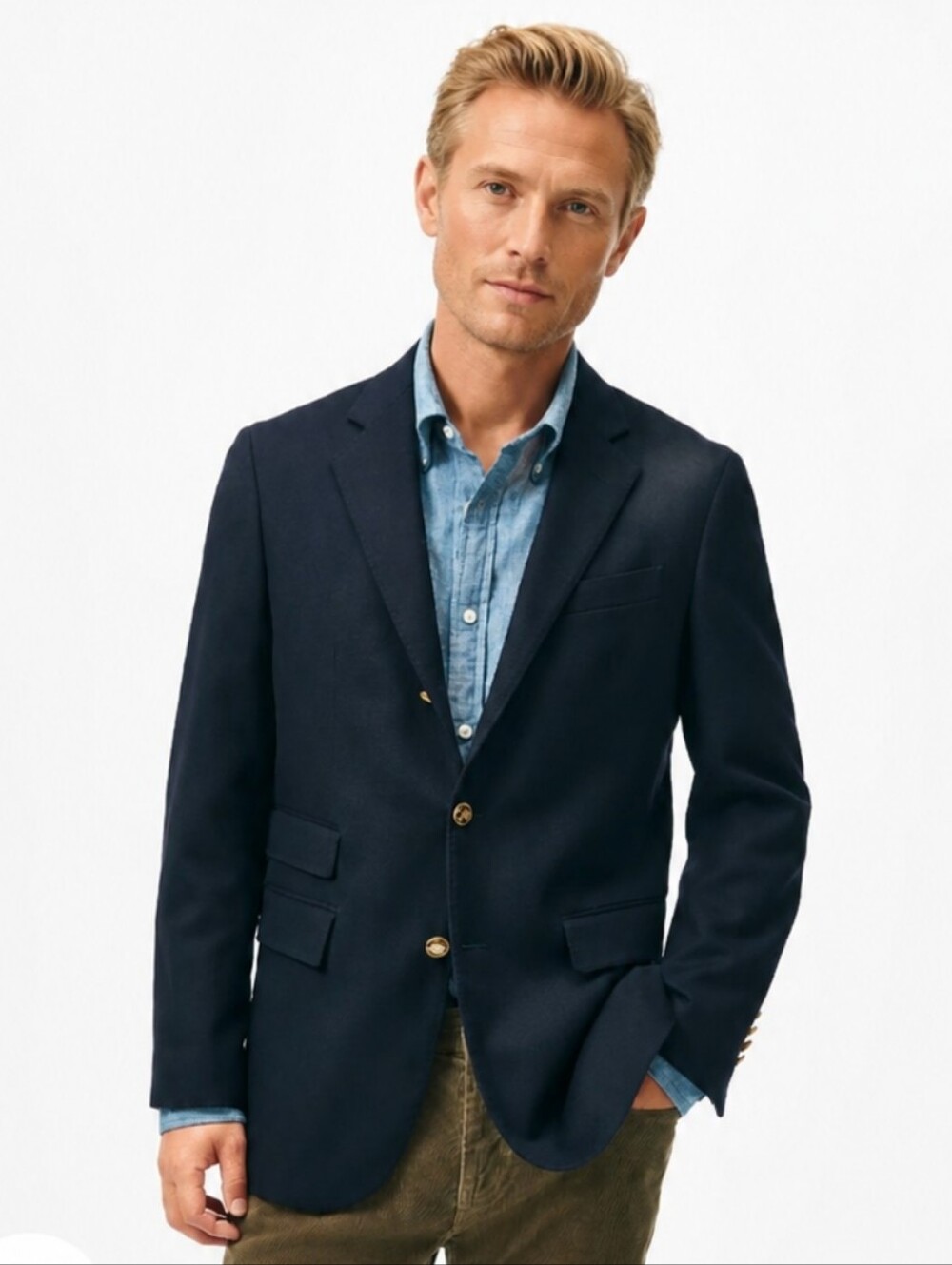 Brooks Brothers Loro Piana Cashmere 3 Button Madison 1818 Classic NavyBlazer Nwt